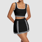 Wholesale contrast color tennis skirt set and safety shorts