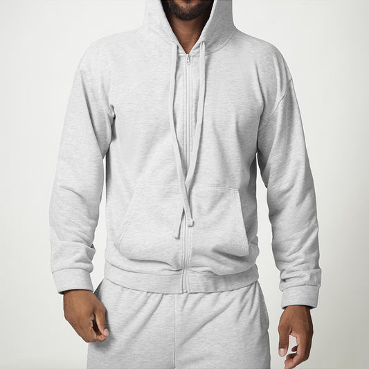 Wholesale Men's zipper front Hooded Fitness | Wonderxfans bulk activewear