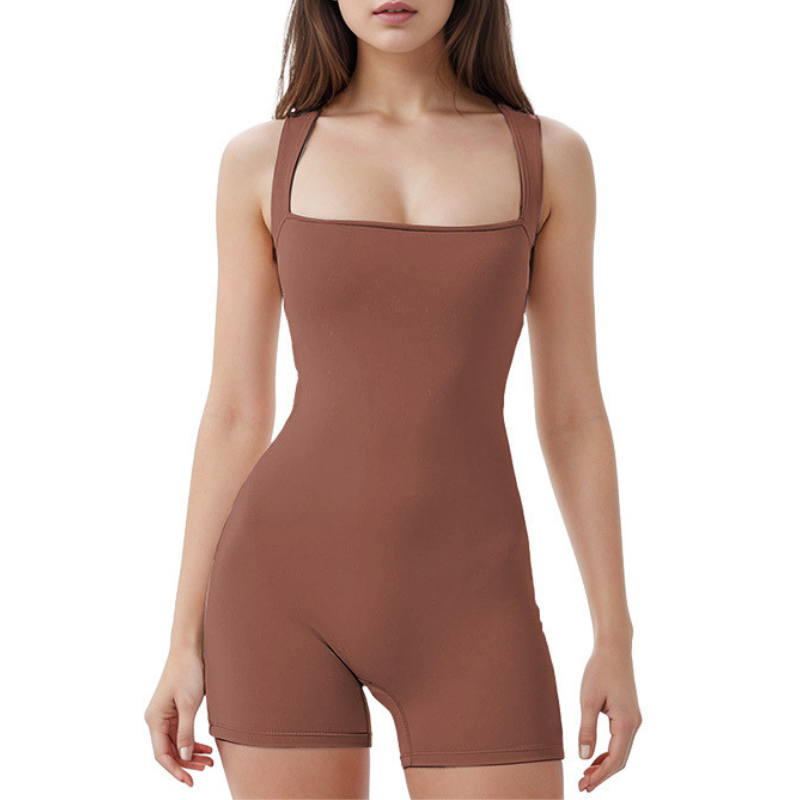 Seamless sports outdoor yoga bodysuit