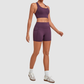 Wholesale Women’s Racerback Sports Bra & High-Waist Biker Shorts Yoga Set