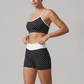 Wholesale Wave Point Quick Dry Naked Feel Vest+High Waist Short Set (Pre-sale)