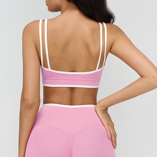 Wholesale Women's contrasting color sports bra | Wonderxfans bulk activewear