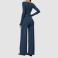 Wholesale Women’s Long-Sleeve & Wide-Leg Yoga Pants Set