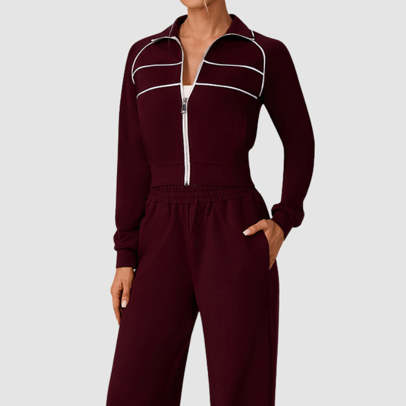 Wholesale color-blocked turtleneck sweatshirts