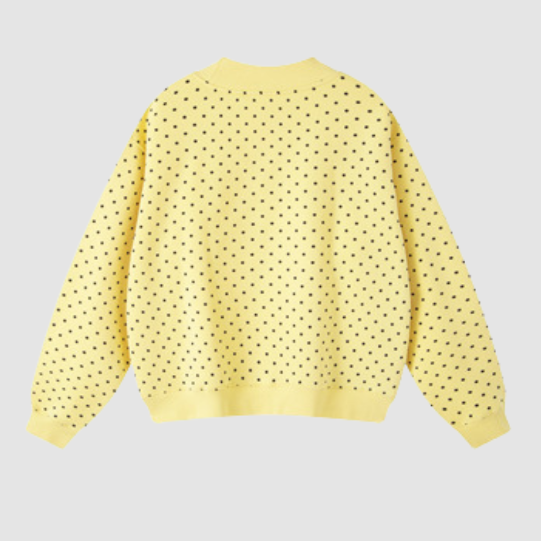Wholesale Mock Neck Sweatshirt Women's Polka-Dot Fleece Pullover