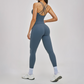 Wholesale Cross Back Tank Top+High Waist Legging 2-piece Set