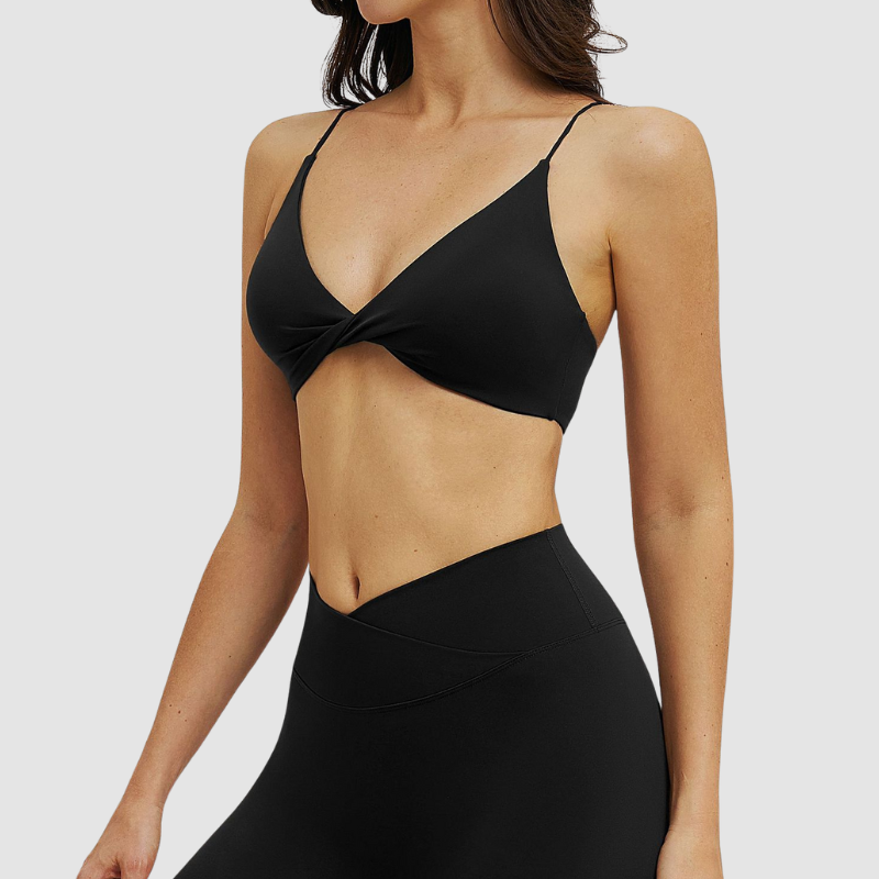 Wholesale thin shoulder strap back-crossing sports bra