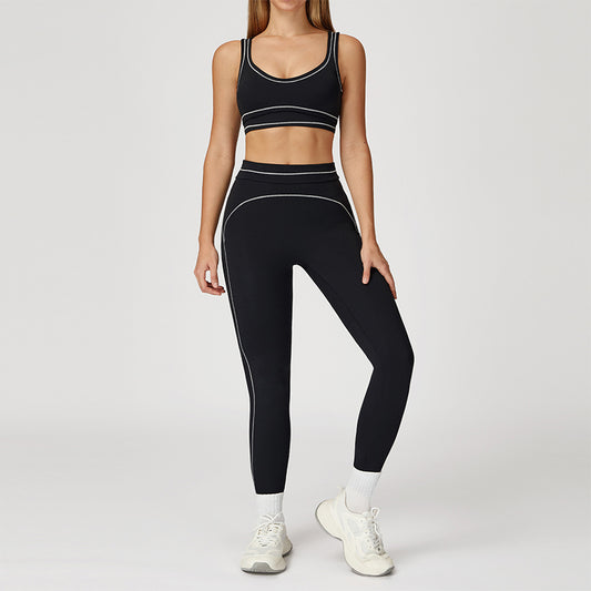 Wholesale Contrasting Color Sports Bra + | Wonderxfans bulk activewear