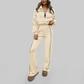 Wholesale Women's Zip-Up Long Sleeve Hoodie & Jogger Pants Tracksuit Set