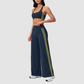 Nude-feel removable padded bra + high waist + high-waisted pants set