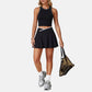 Wholesale women's tank top + A-line skirt 2-piece set