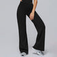 High-waisted wide-leg sweatpants