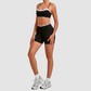 Wholesale Women’s Contrast Sports Bra & High-Waist Biker Shorts Yoga Set