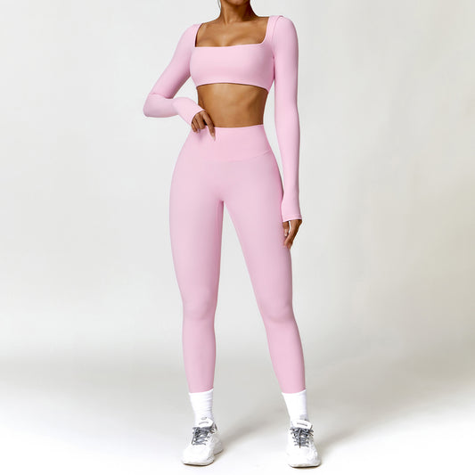 Wholesale Nude long sleeve crop top | Wonderxfans bulk activewear