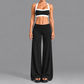 Women's Activewear Padded Sports Bra & High-Waist Long Pants Yoga Set