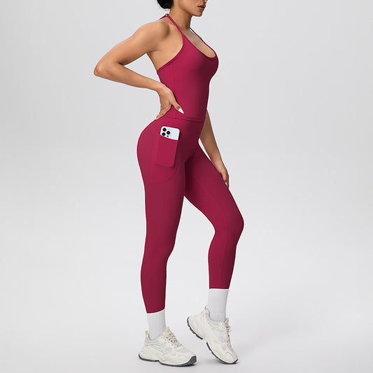 Wholesale backless tank top + pocket | Wonderxfans bulk activewear
