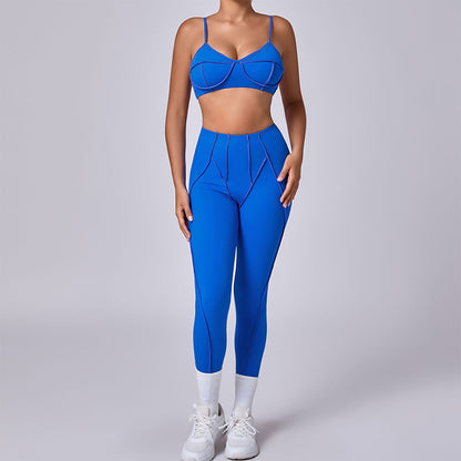 Breathable Yoga Bra + High-waisted Legging 2 Pieces Set