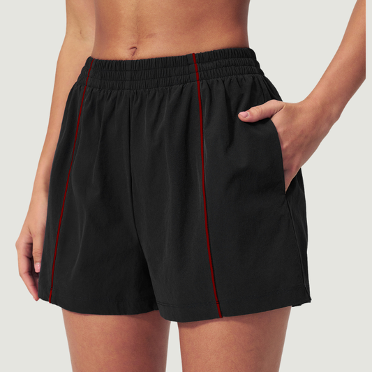 Wholesale Women's UPF50+ Sun Protection Colorblock Shorts – Lightweight Breathable Outdoor Running Sportswear