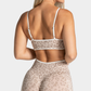 Wholesale Women's Seamless Leopard Print Sports Bra with Chest Pad