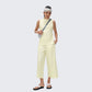 Wholesale loose crew neck tank top + wide-leg pants