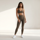 Wholesale Tummy Control High-Waist Sports Bra & Leggings  Yoga Set