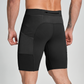 Wholesale Men's High-Waist Compression Shorts – Tummy Control Double-Layer Gym Shorts