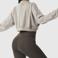 Wholesale Women's Oversized Long Sleeve V-Neck Athletic Sweatshirt – Casual Fitness Pullover