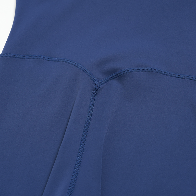 Wholesale Women's Bare-Feel Square Neck Yoga Jumpsuit with Chest Pad & Capri Shorts