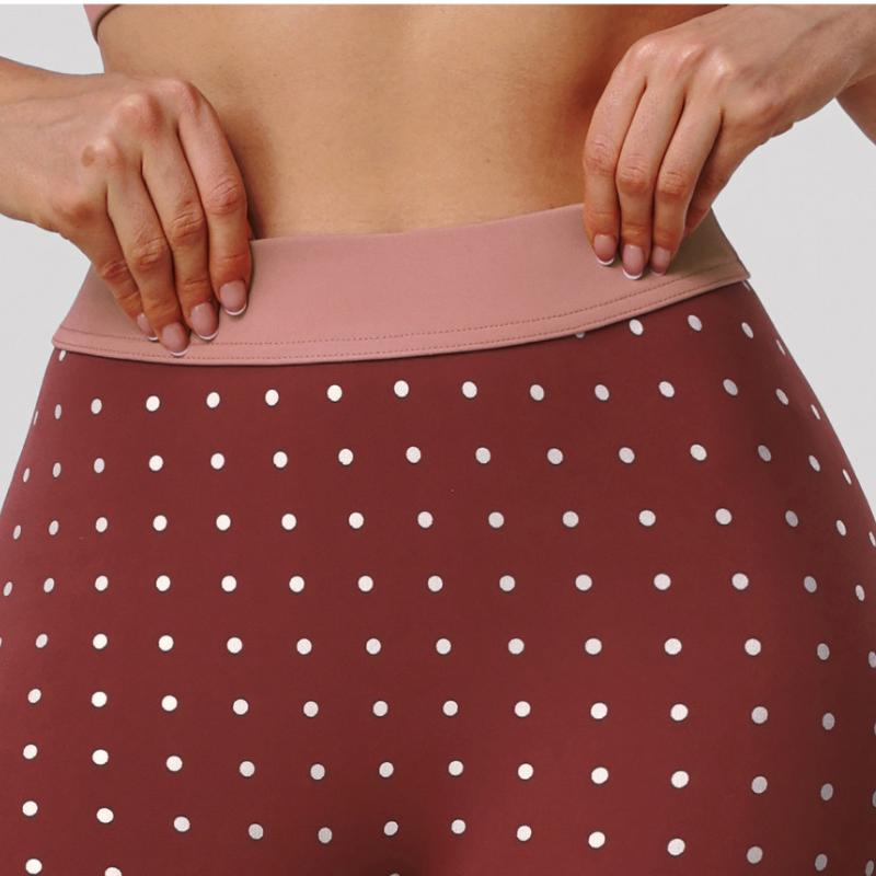 Wholesale printed polka dot bra + leggings