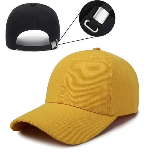 Adjustable solid color light plate baseball cap peaked cap