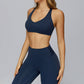 Racer-back casual sports bra