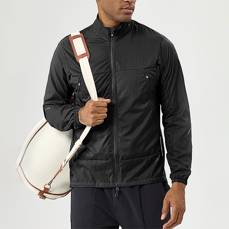 Wholesale Men's Lightweight Breathable Outdoor Sun Protection Jacket – Quick-Dry UPF50+ Sportswear