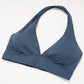 Halter back sports bra