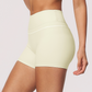 Wholesale Women's Brushed Yoga Shorts – Colorblock Tummy Control Butt Lift