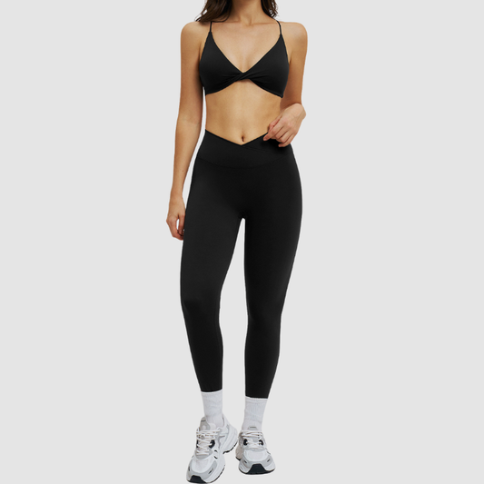 Wholesale sports bras + cross-waist leggings | Wonderxfans bulk activewear