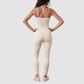 Wholesale Women's 2-Piece Yoga Lounge Set – Padded Cami & Wide-Leg Pants