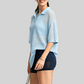 Wholesale Women's Mesh Oversized Yoga Cover-Up T-Shirt