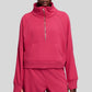 Half-Zip Stand Collar Fleece Sweatshirt