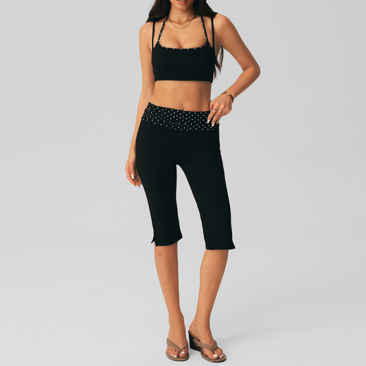 Wholesale Women's Polka Dot Yoga Set – Bra + Fitted Bottoms