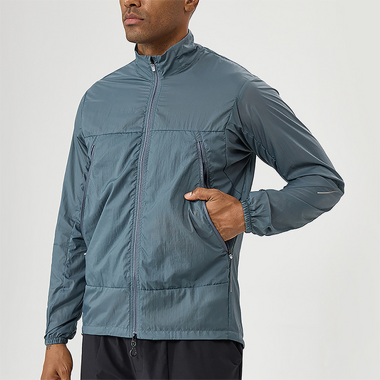 Wholesale Men's Lightweight Breathable Outdoor Sun Protection Jacket – Quick-Dry UPF50+ Sportswear