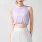 Wholesale Women's Crop Sleeveless Yoga Top – Quick-Dry Breathable Rayon Blend