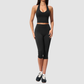 Wholesale Women's Sports Bra and Mid-Length Shorts Set – Brushed Peach-Lift Yoga Set