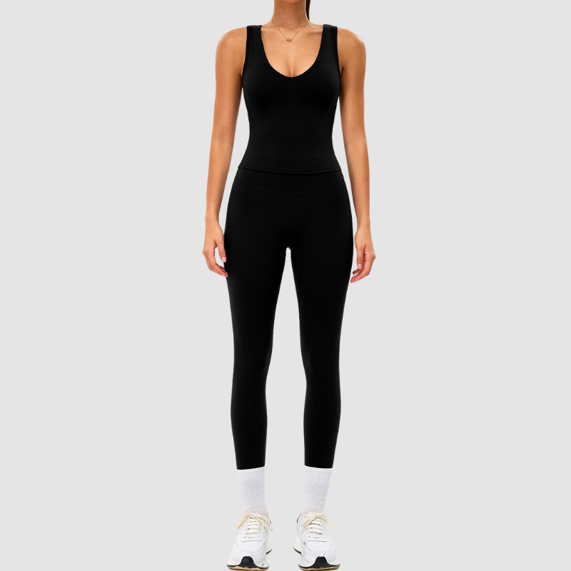 Wholesale quick-drying breathable sports tank top+leggings