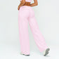High-waisted loose wide-leg pants