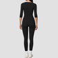 Wholesale Women's Mid-Sleeve Long Pants Yoga Set