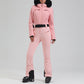 Women's Windproof and Waterproof Ski Jumpsuit