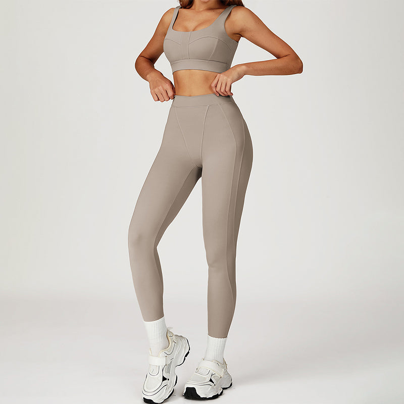 SPORTS BRA + HIGH WAIST LEGGINGS 2-PIECE SET