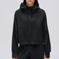 Wholesale Zip Up Hoodie Women's Cropped Hooded Sports Jacket