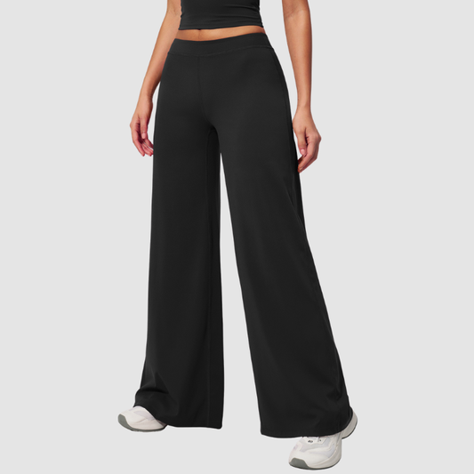 Women's Solid Color Loose Casual Thin Straight Wide-Leg Pants