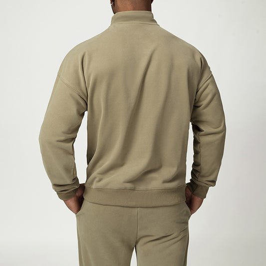 Wholesale Men's zipper sports casual sweatshirt | Wonderxfans bulk activewear